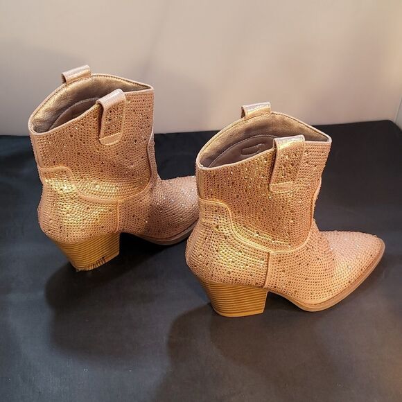 BRAND NEW FOREVER RIVER RHINESTONE WESTERN BOOTIES - Picture 10 of 14